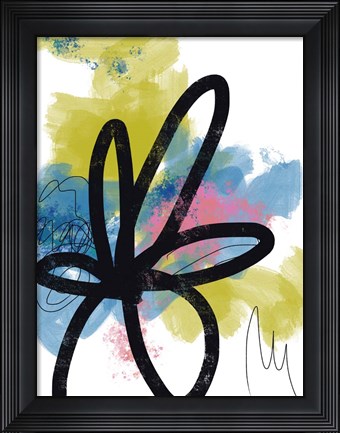 Framed Pop Flower No. 1 Print
