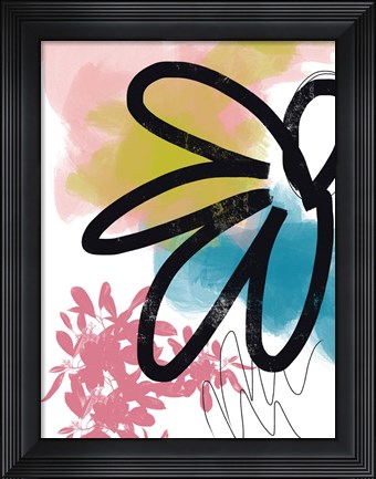 Framed Pop Flower No. 2 Print