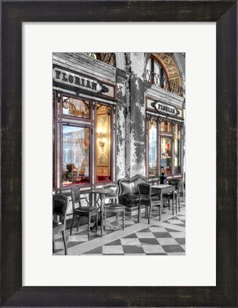 Framed Caffe Florian, Venezia Print