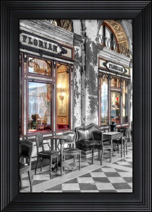 Framed Caffe Florian, Venezia Print