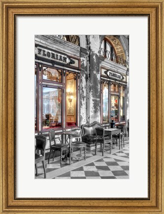 Framed Caffe Florian, Venezia Print