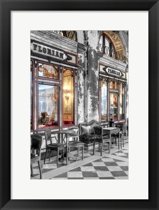 Framed Caffe Florian, Venezia Print