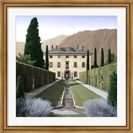 Framed Villa Balbiano No. 3 Print