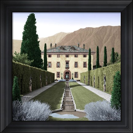 Framed Villa Balbiano No. 3 Print
