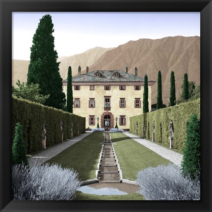 Framed Villa Balbiano No. 3 Print