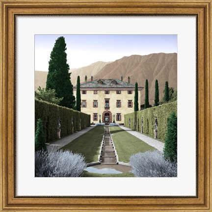 Framed Villa Balbiano No. 3 Print