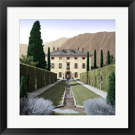 Framed Villa Balbiano No. 3 Print