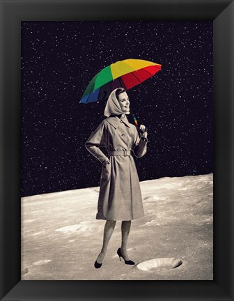 Framed Moon Walk Print