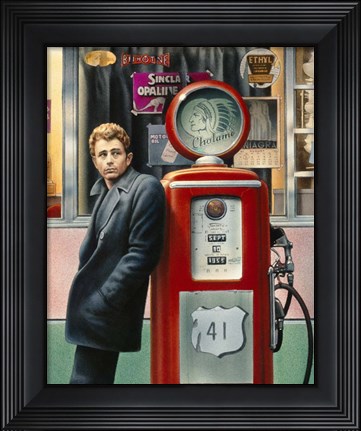 Framed James Dean PG Print