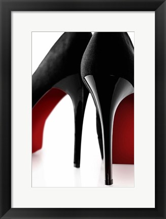 Framed Fashion Red 1 Print