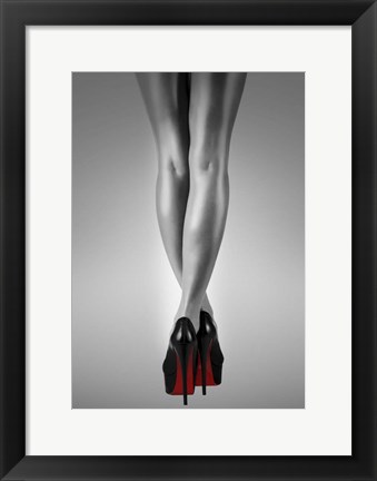 Framed Fashion Red 2 Print