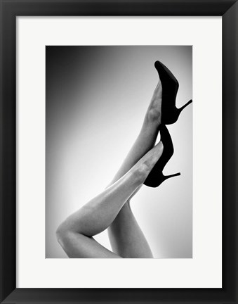 Framed Fashion Red 3 Print