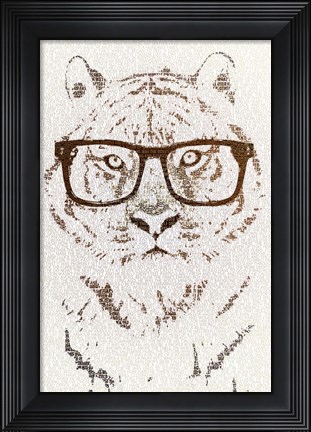 Framed Hipster Tiger Print