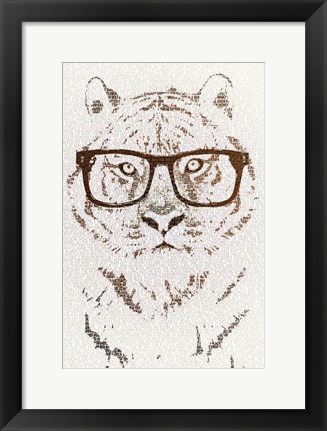Framed Hipster Tiger Print