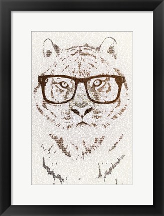 Framed Hipster Tiger Print