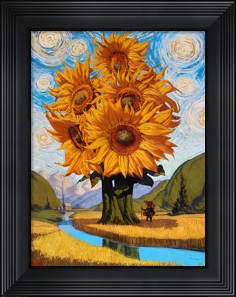Framed In The Valley Print