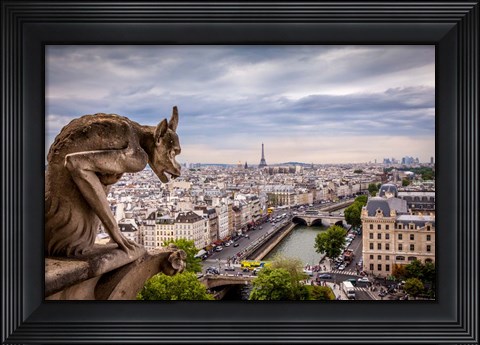 Framed Guardian of the City I Print