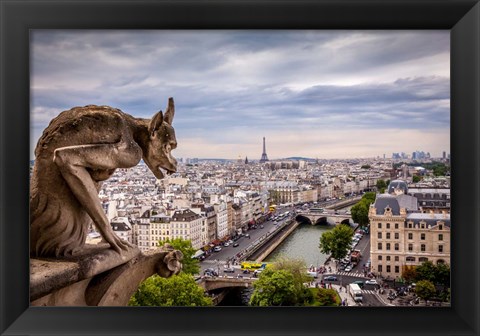 Framed Guardian of the City I Print