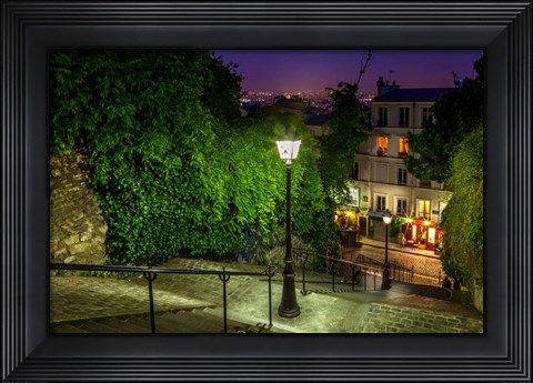 Framed Montmartre Steps Print