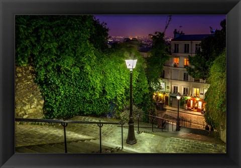 Framed Montmartre Steps Print