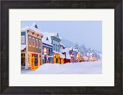 Framed Elk Avenue Morning Glow Print