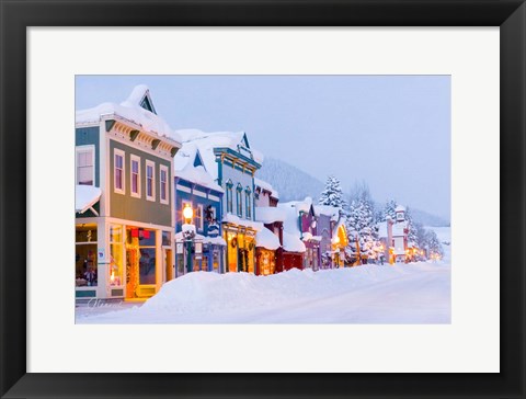 Framed Elk Avenue Morning Glow Print