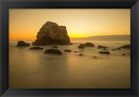 Framed Mendocino Coast Meditation Print