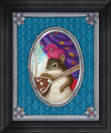 Framed Ravi The Squirrel Print