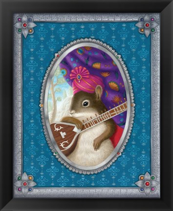 Framed Ravi The Squirrel Print