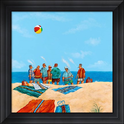 Framed Power Beach Print