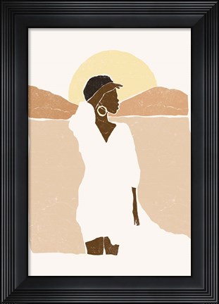 Framed Boho Landscape I Print