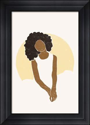 Framed Boho Sun II Print