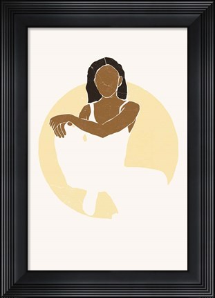 Framed Boho Sun III Print