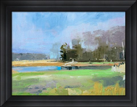Framed Odiorne Point Tree Line II Print