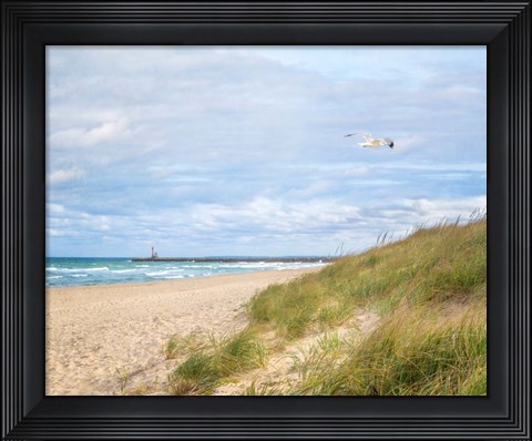 Framed Beach &amp; Jetty Print