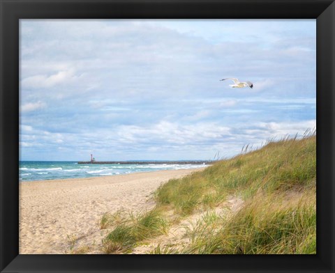 Framed Beach &amp; Jetty Print