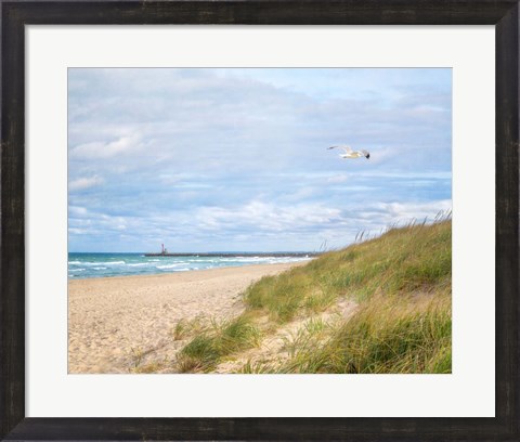 Framed Beach &amp; Jetty Print