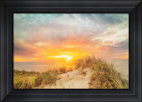 Framed Sunset over The Dunes Print