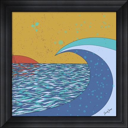 Framed Big Wave Print