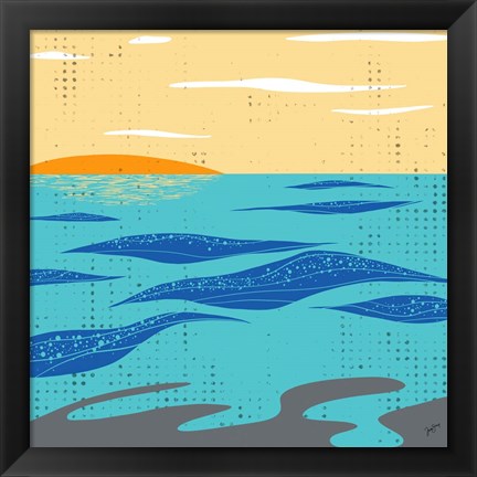 Framed Calm Surf Print