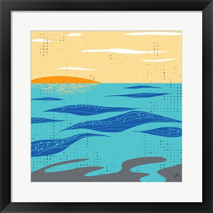 Framed Calm Surf Print