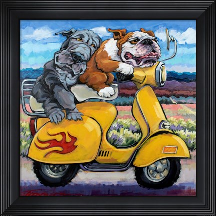 Framed On The Road Again Print