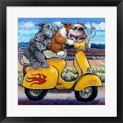 Framed On The Road Again Print