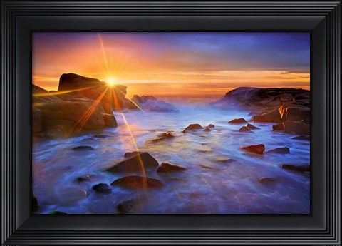 Framed Biddeford Sunrise Print