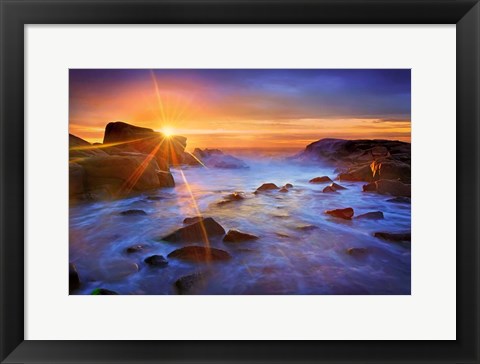 Framed Biddeford Sunrise Print