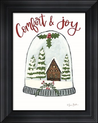 Framed Comfort and Joy Cabin Print