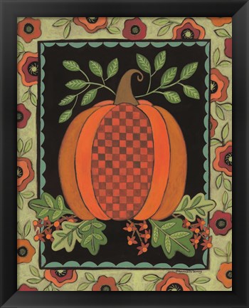 Framed Framed Patterned Pumpkin Print