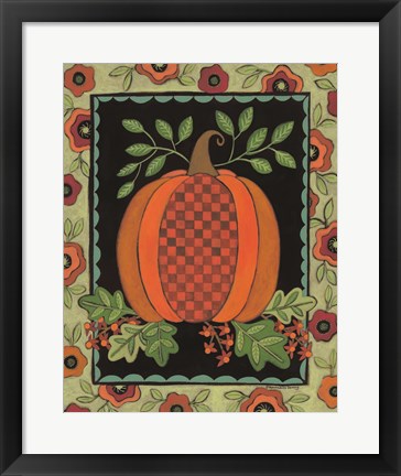 Framed Framed Patterned Pumpkin Print