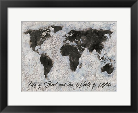 Framed World is Wide Print