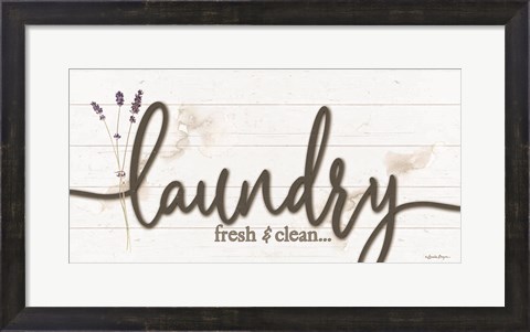 Framed Laundry Fresh &amp; Clean Print